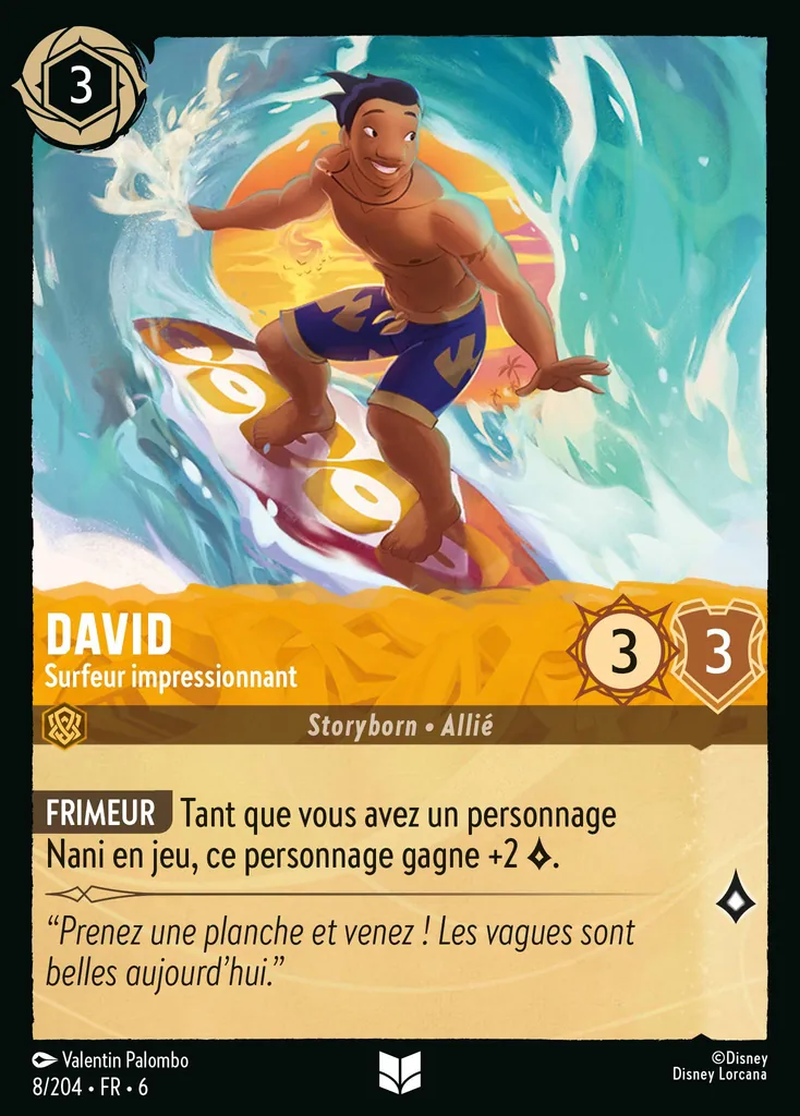 David - Surfeur impressionnant