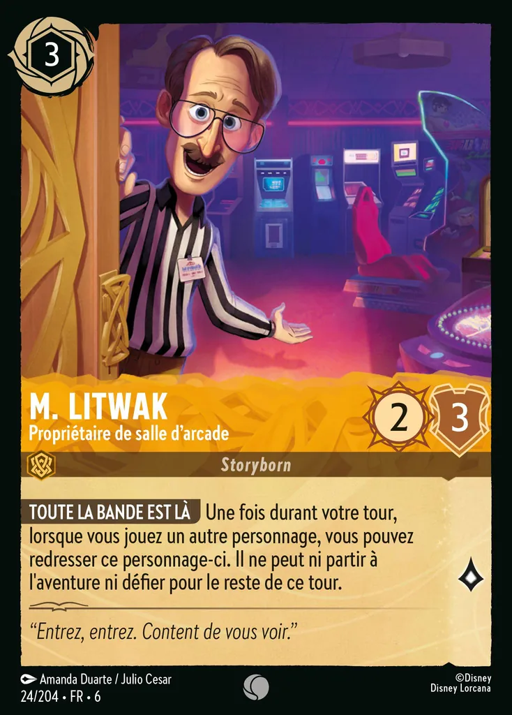 M. Litwak - Propriétaire de salle d'arcade