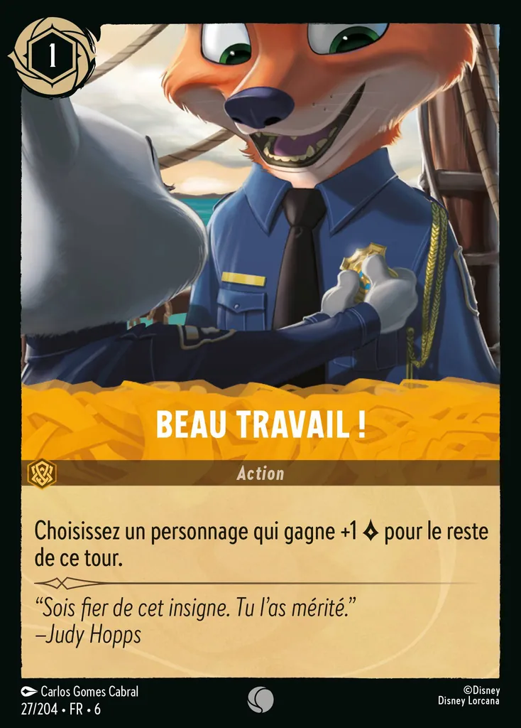Beau travail !
