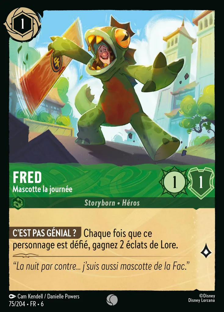 Fred - Mascotte la journée