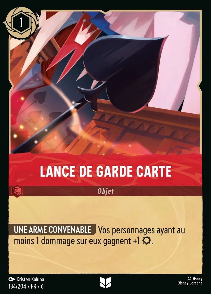 Lance de Garde carte