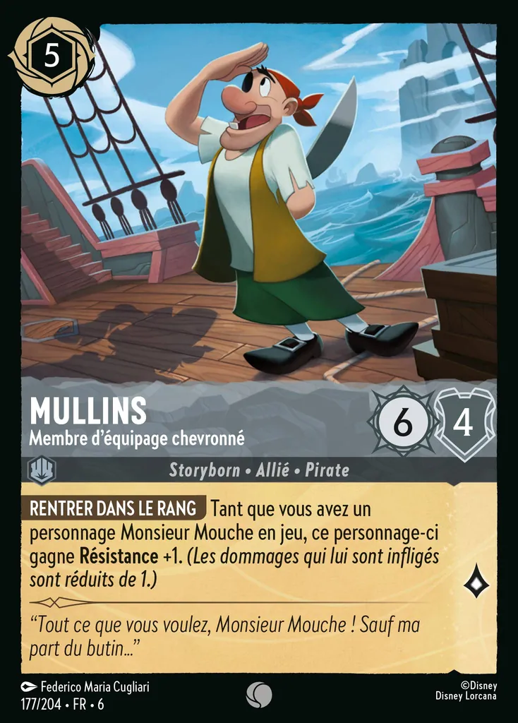 Mullins - Membre d’équipage chevronné