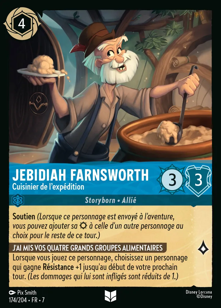 Jebidiah Farnsworth - Cuisinier de l'expédition
