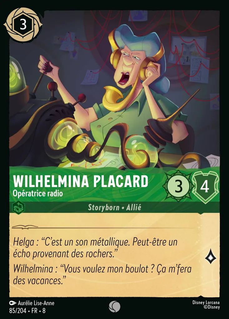 Wilhelmina Placard - L'opératrice radio