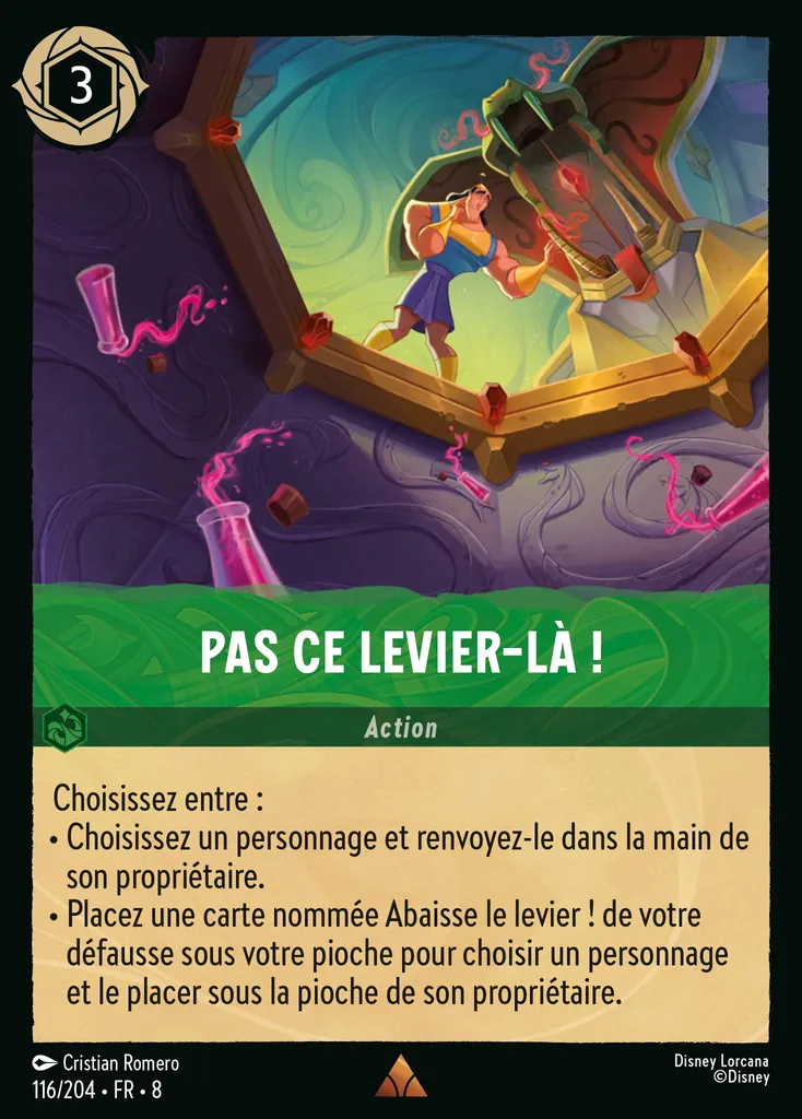Pas ce levier-là !