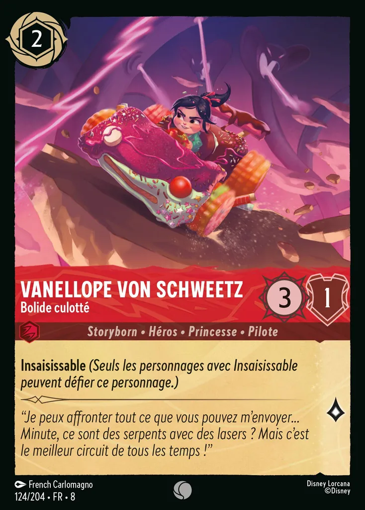 Vanellope von Schweetz - Bolide culotté