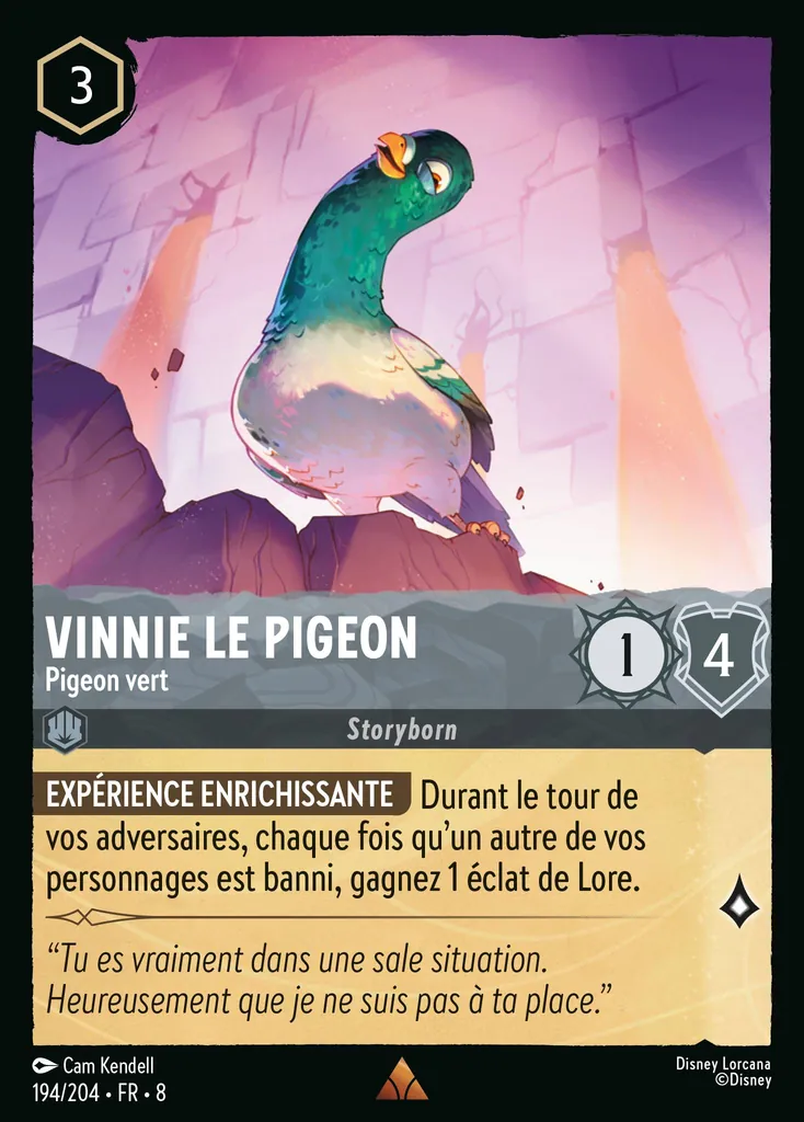 Vinnie le pigeon - Pigeon vert