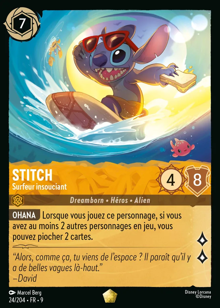 STITCH - Surfer insouciant
