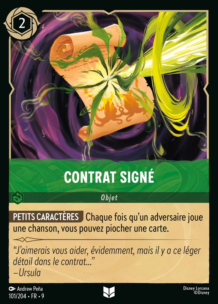 Contrat signé