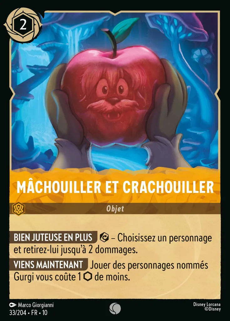 Mâchouiller et crachouiller