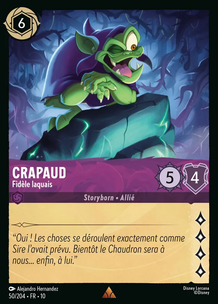 Crapaud - Fidèle laquais