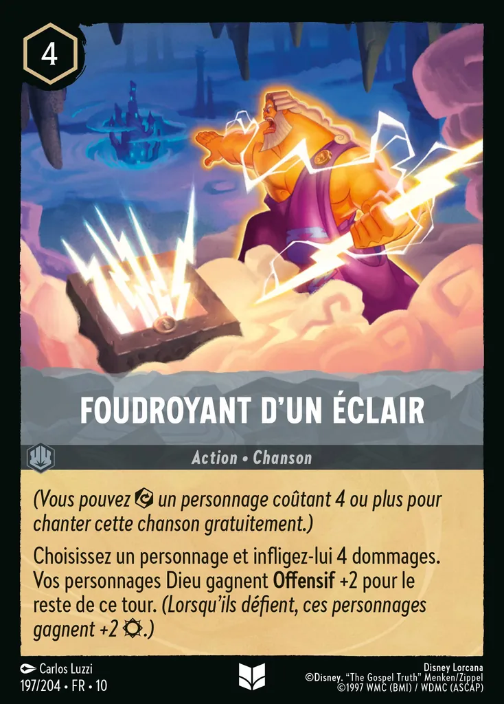 Foudroyant d'un éclair