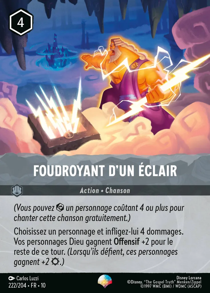 Foudroyant d'un éclair