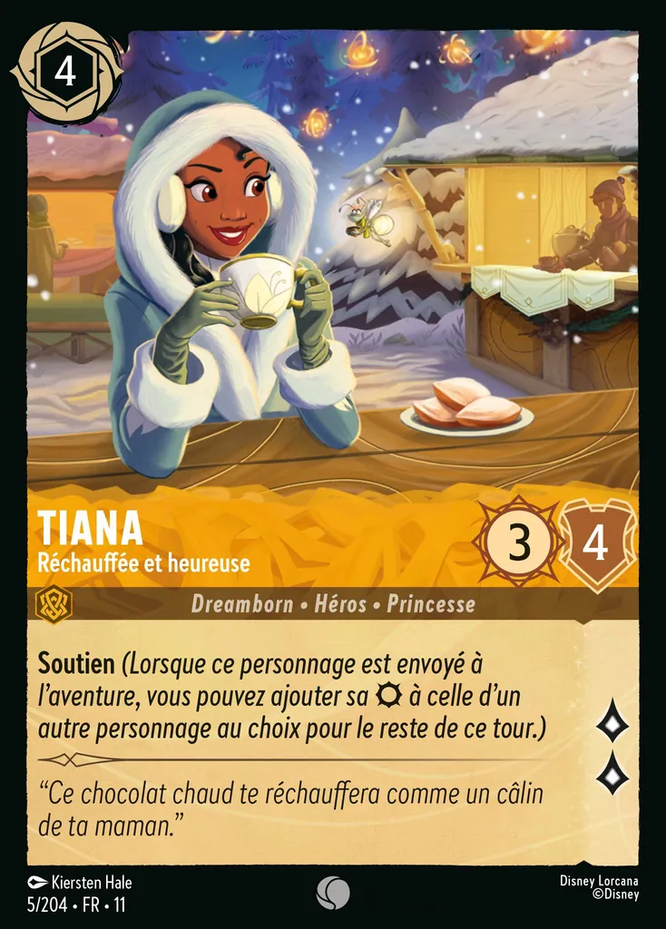 Tiana - Réchauffée et heureuse