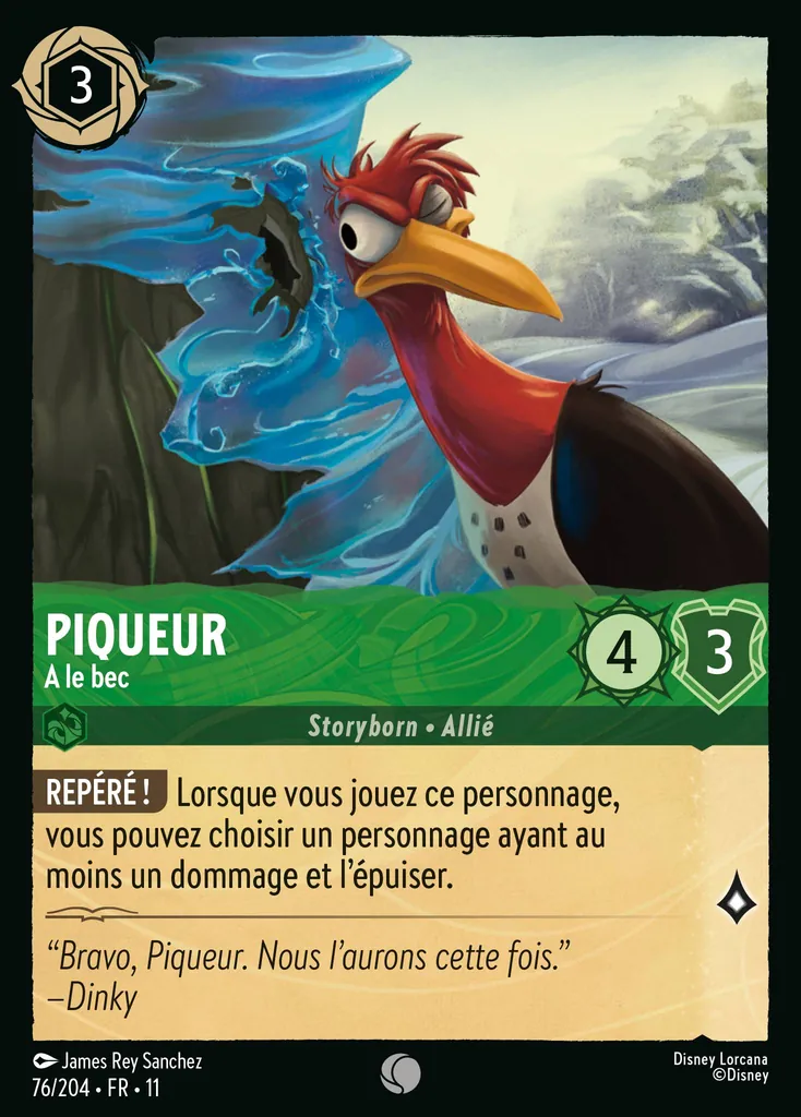 Piqueur - A le bec
