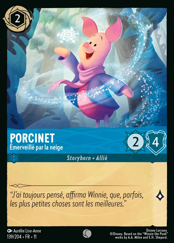 Porcinet - Émerveillé par la neige