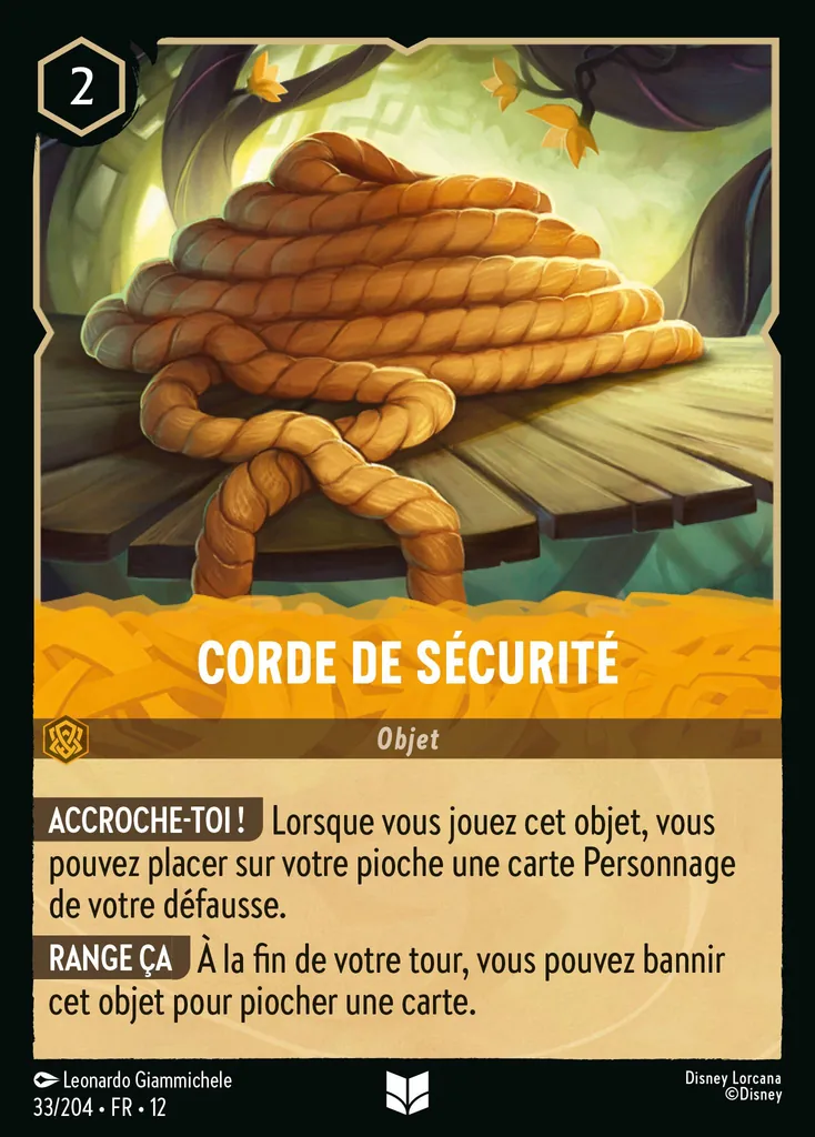 Corde de sécurité