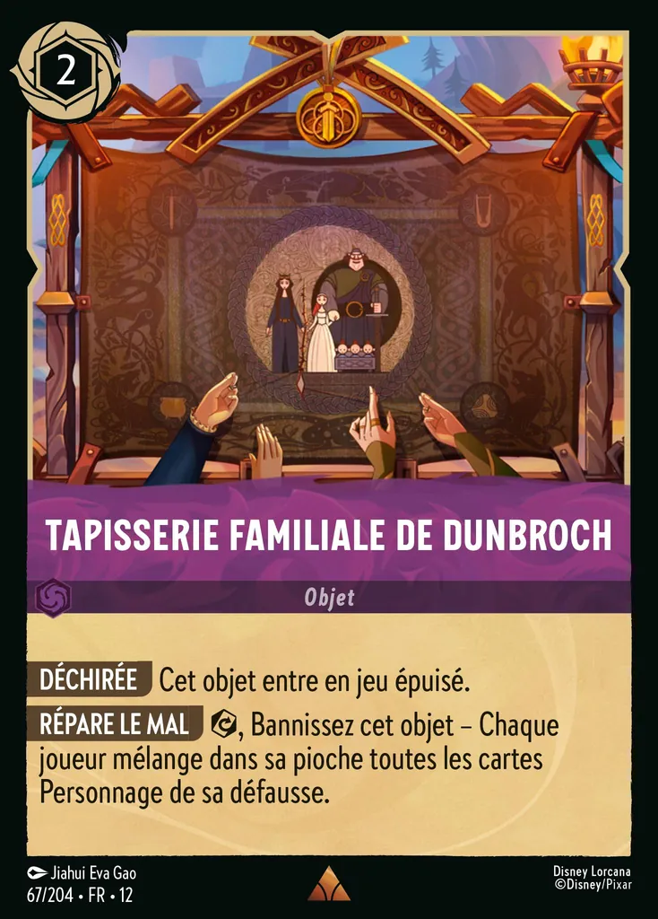 Tapisserie familiale de DunBroch
