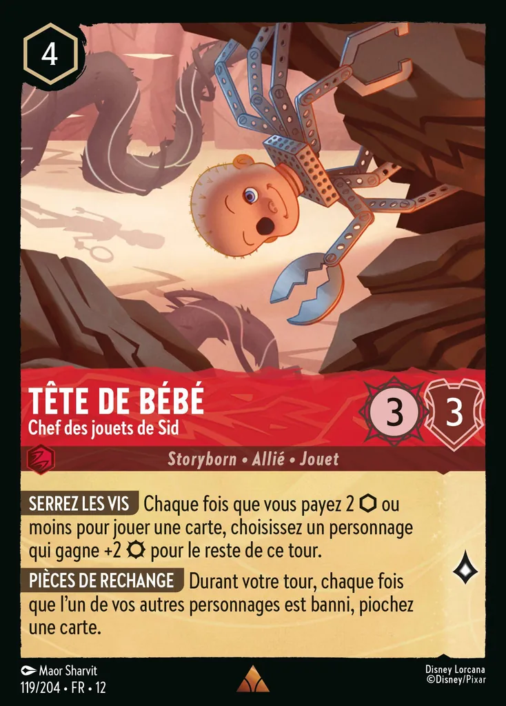 Tête de bébé - Chef des jouets de Sid