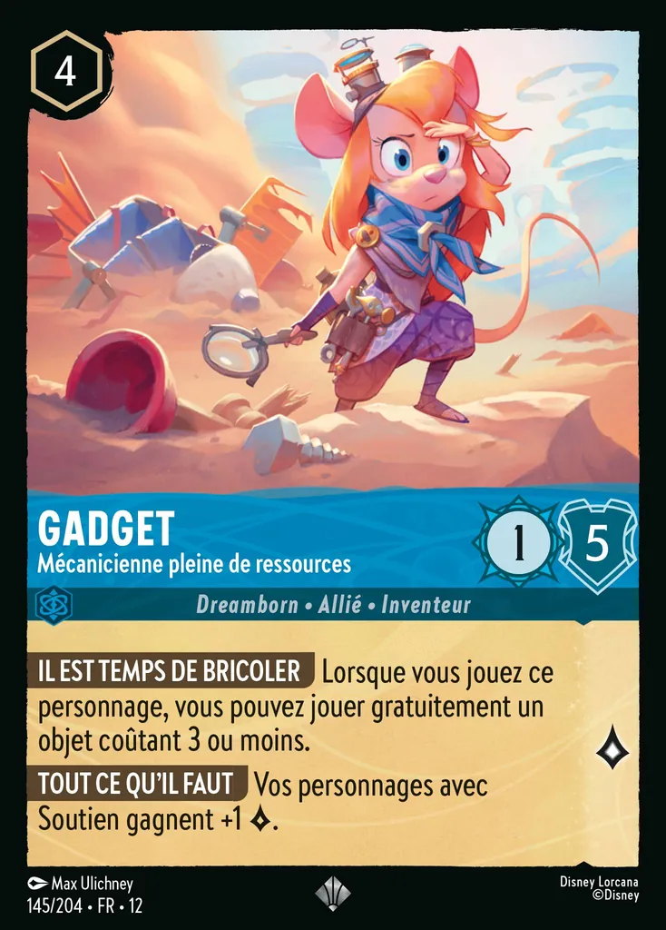 Gadget - Mécanicienne pleine de ressources