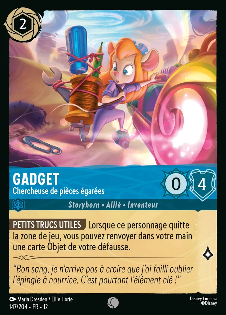 Gadget - Chercheuse de pièces égarées