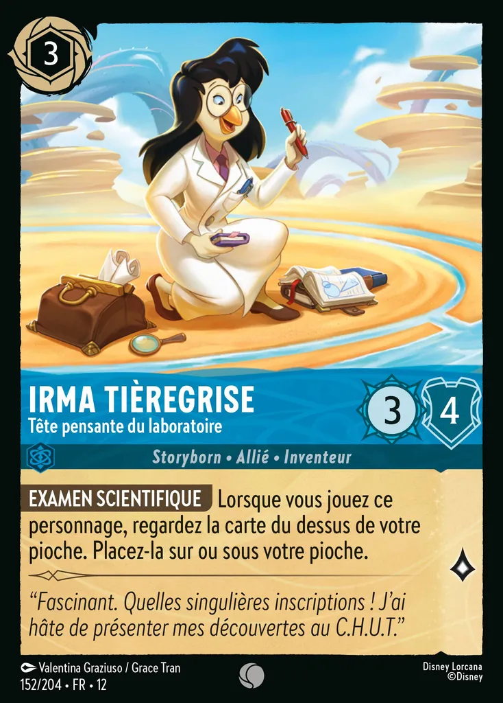 Irma Tièregrise - Tête pensante du laboratoire