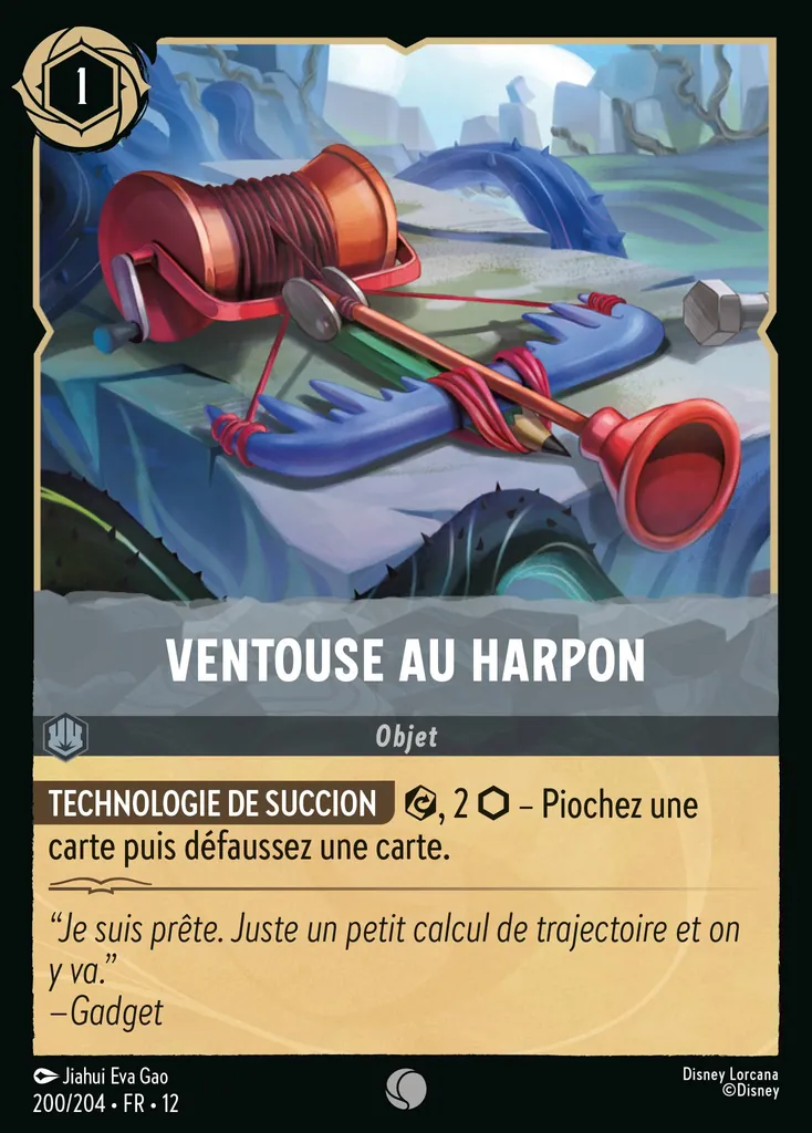 Ventouse au harpon