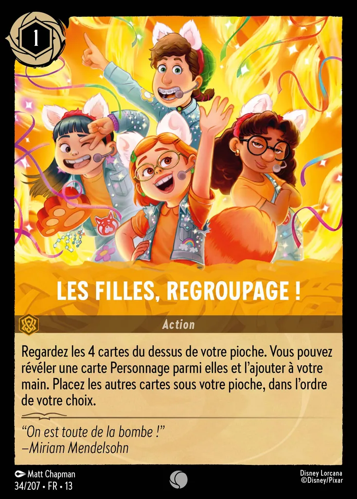 Les filles, regroupage !