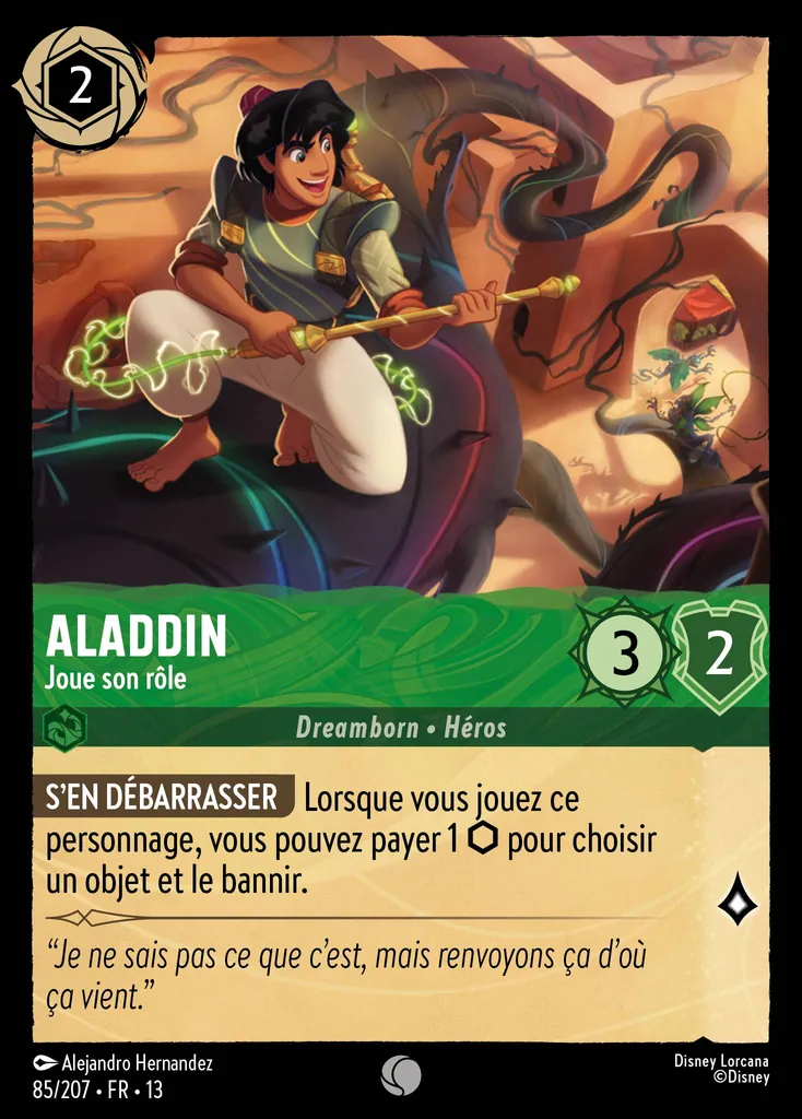 Aladdin - Joue son rôle