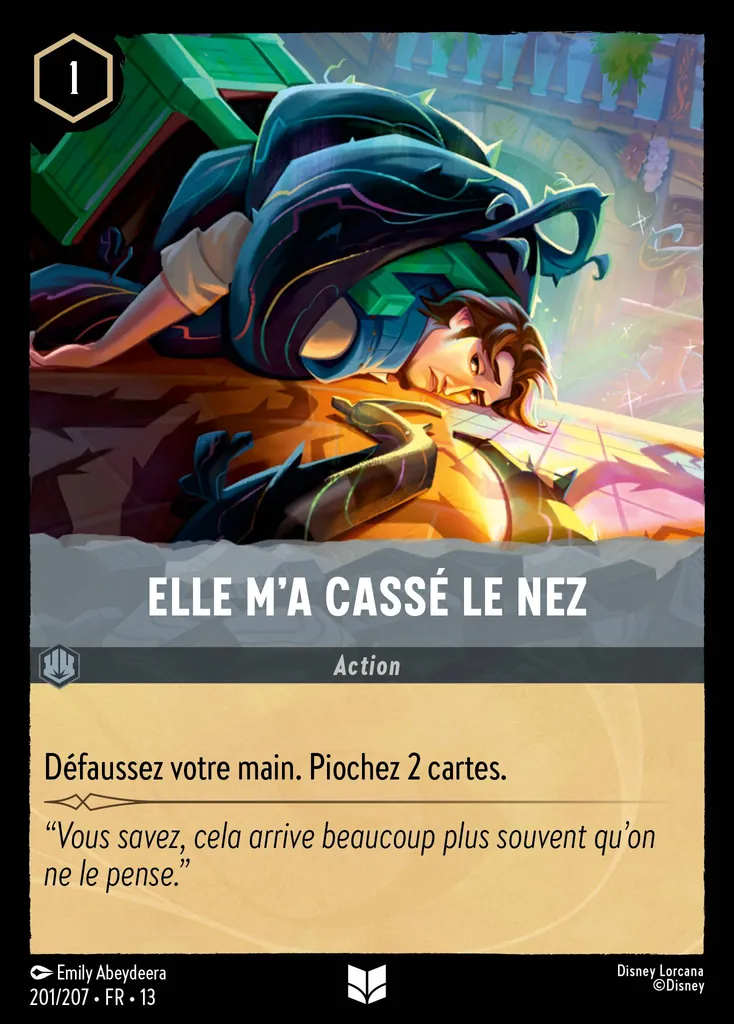 Elle m’a cassé le nez