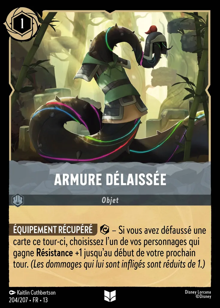 Armure délaissée