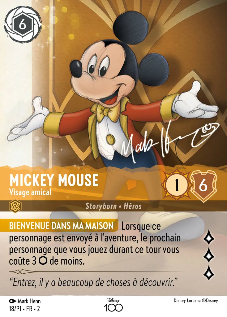 Mickey Mouse - Visage amical
