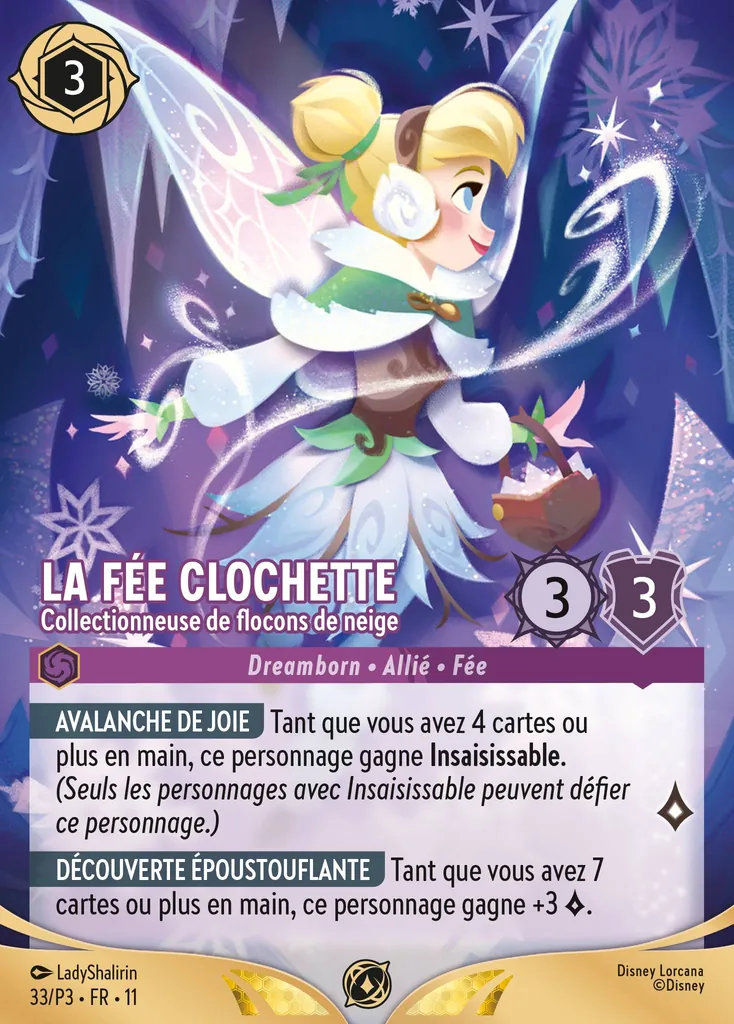 La Fée Clochette - Collectionneuse de flocons de neige
