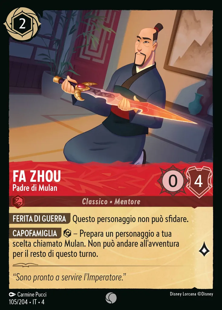 Fa Zhou - Padre di Mulan