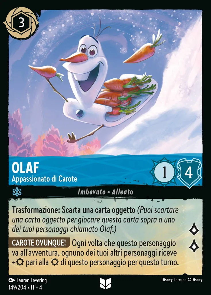 Olaf - Appassionato di Carote
