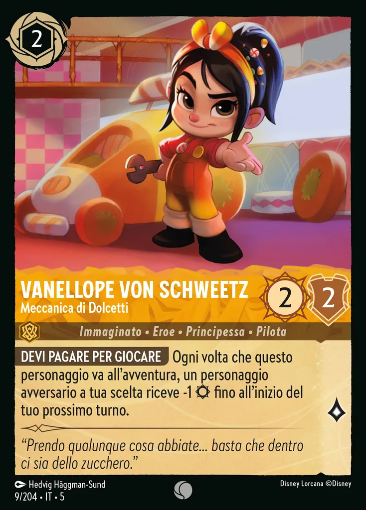 Vanellope von Schweetz - Meccanica di Dolcetti