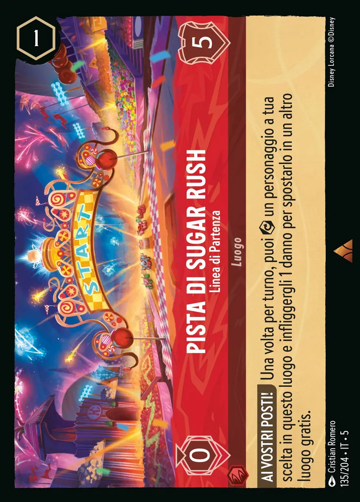 Pista di Sugar Rush - Linea di Partenza