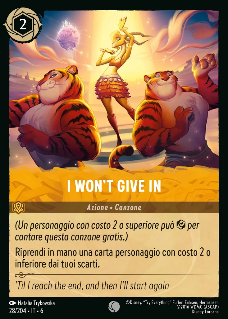 I Won't Give In