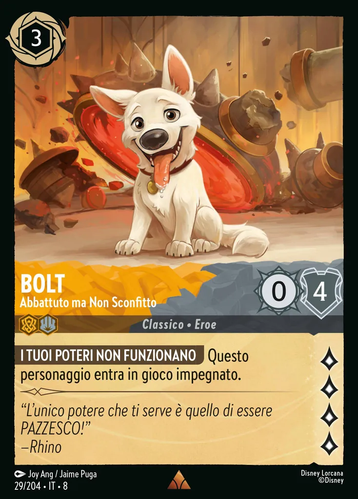 Bolt - Abbattuto ma Non Sconfitto