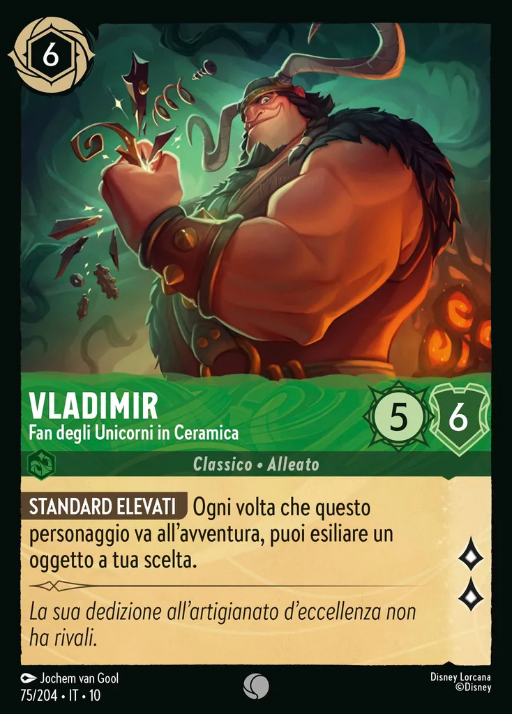 Vladimir - Fan degli Unicorni in Ceramica