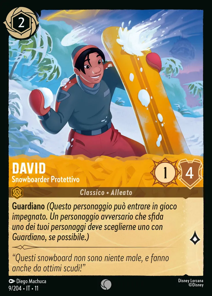 David - Snowboarder Protettivo