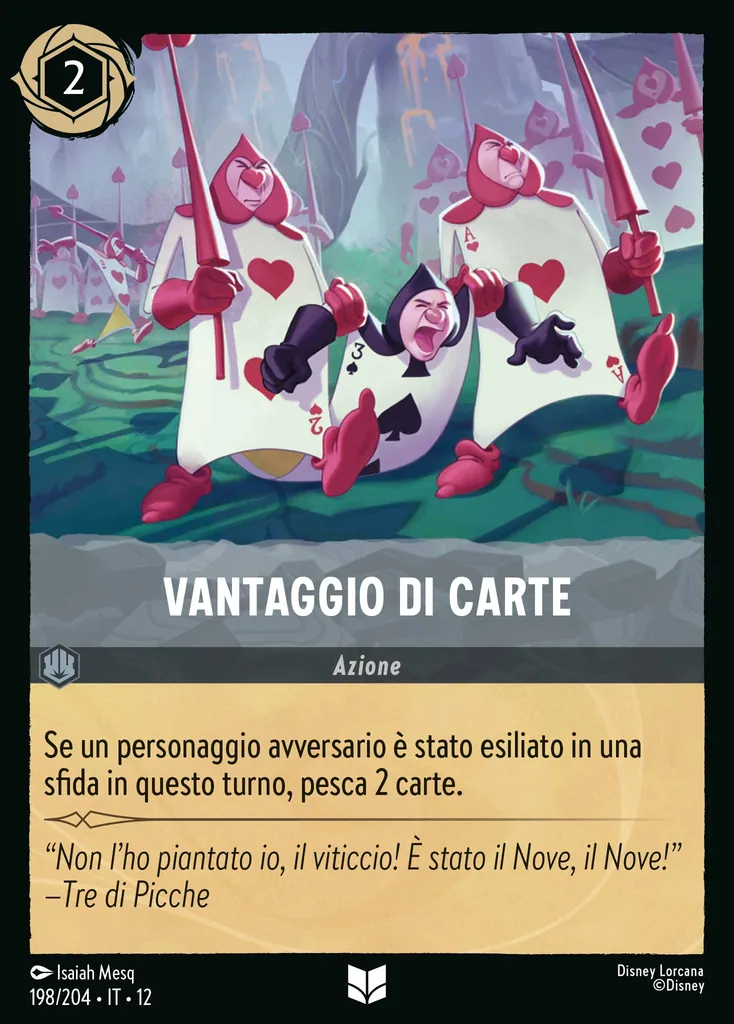 Vantaggio di Carte
