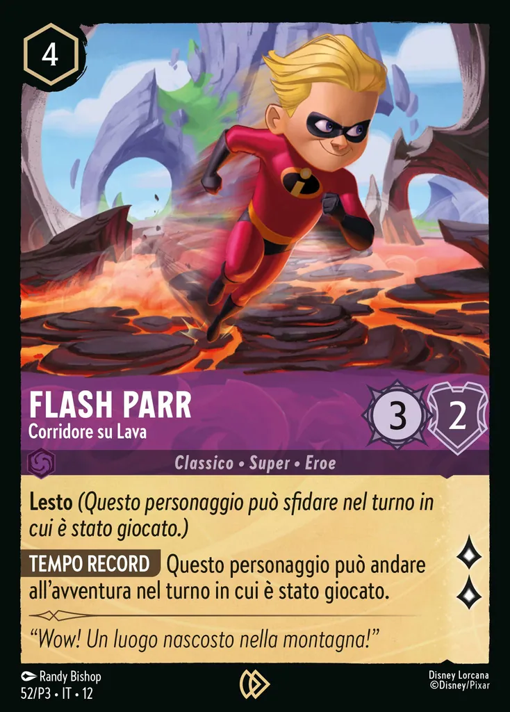 Flash Parr - Corridore su Lava