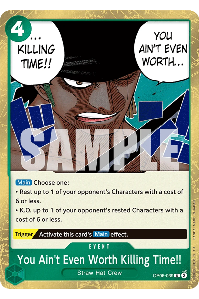 You Ain't Even Worth Killing Time!!