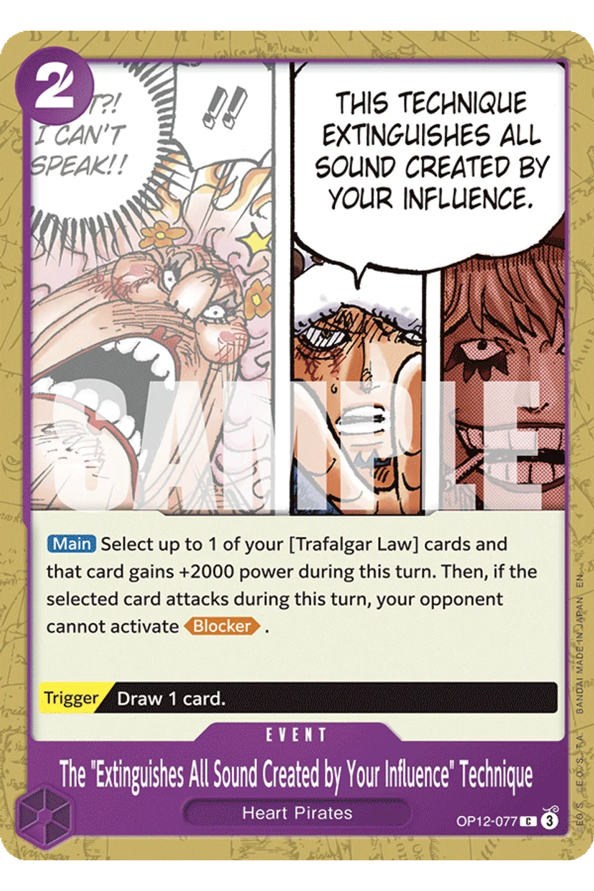 The "Extinguishes All Sound Created by Your Influence" Technique