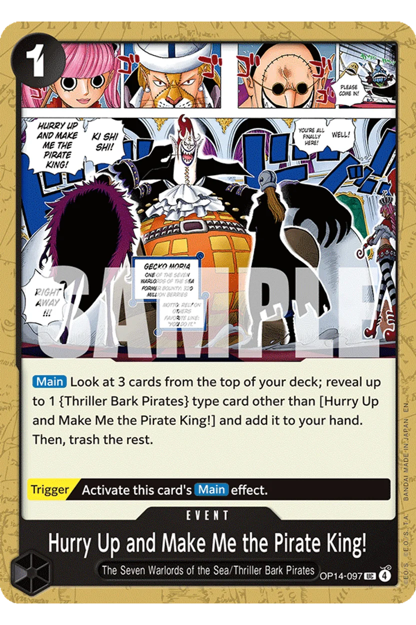 Hurry Up and Make Me the Pirate King!