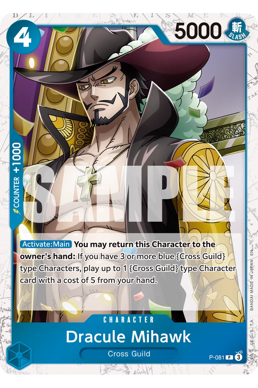 Dracule Mihawk - P-081 (Pirate Foil)